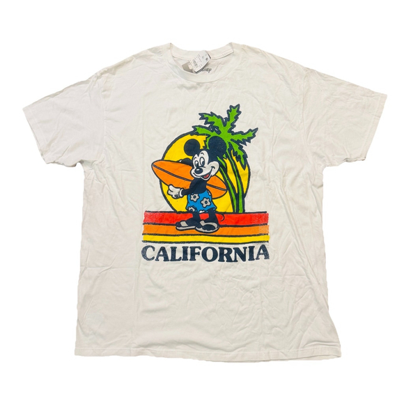 NWT Disney Mickey Mouse California Surfing T Shirt Size: 2XL Graphic Colors - Picture 1 of 7